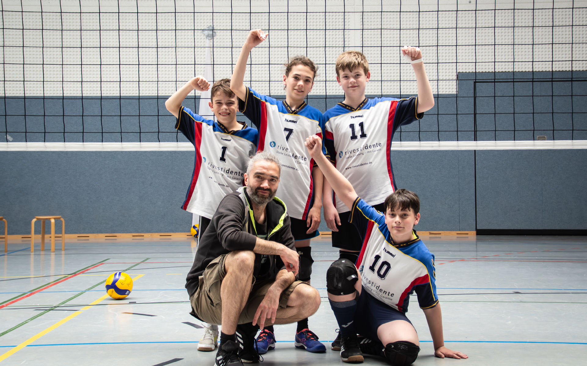 Volleyballer Jugend U13 von der VG Delmenhorst-Stenum Mannschaftsbild
